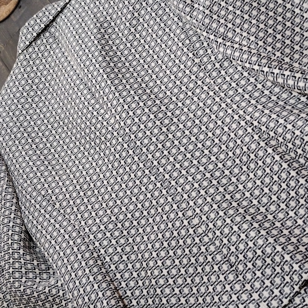 Le Suit Petite Ladies Grey/Black/ Ivory Waist Suit Jacket SZ 12p - Picture 11 of 11